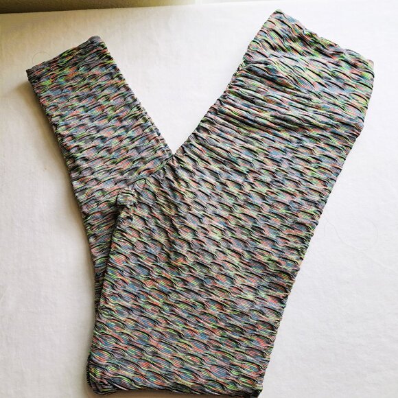 Cosmic Beauty Stretch Leggins Multicolor Only Measurements Preowned - Picture 8 of 8